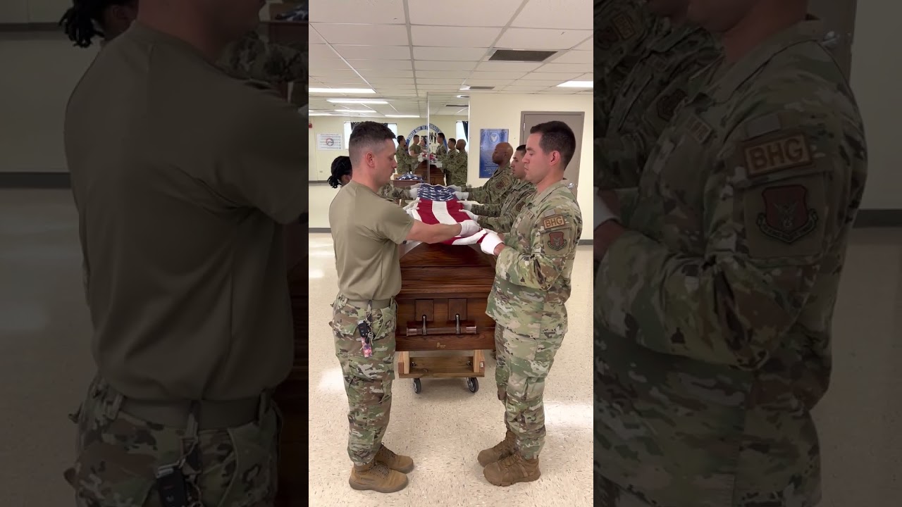 JBSA Air Force Honor Guard 6 Man Flag Fold