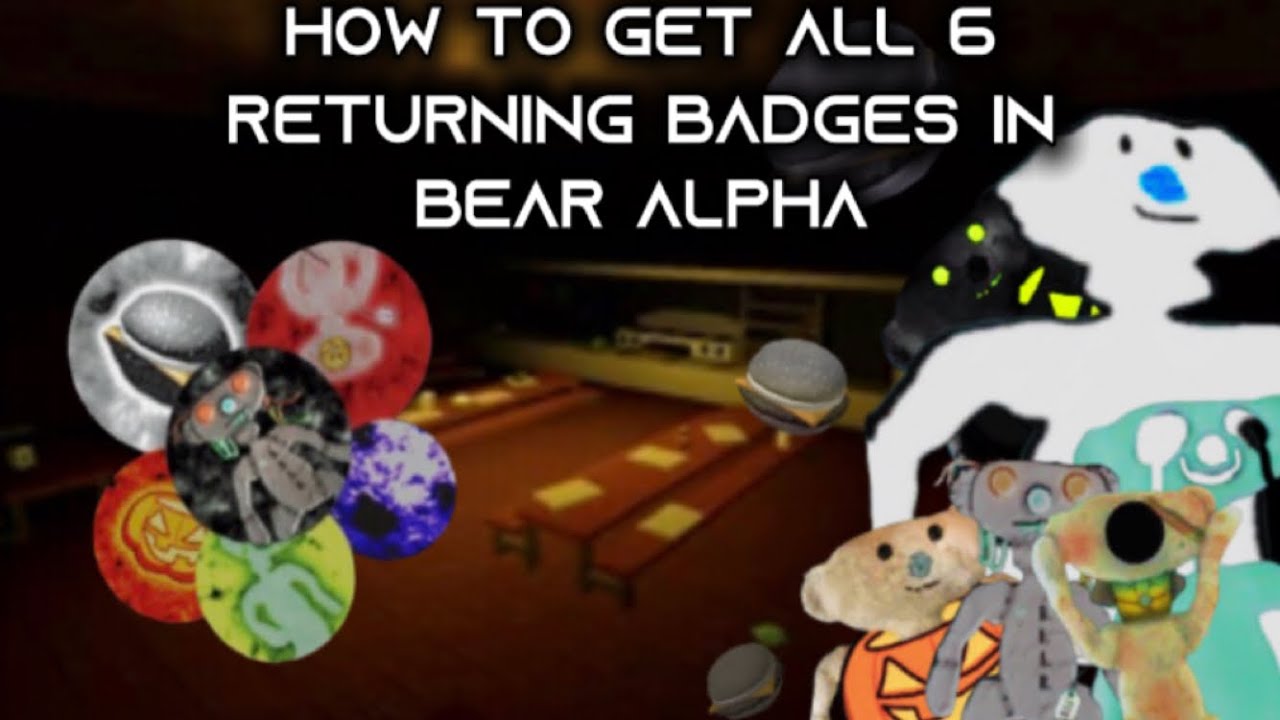 HOW TO GET ALL 6 RETURNING BADGES IN ROBLOX BEAR ALPHA HALLOWEEN UPDATE 2025