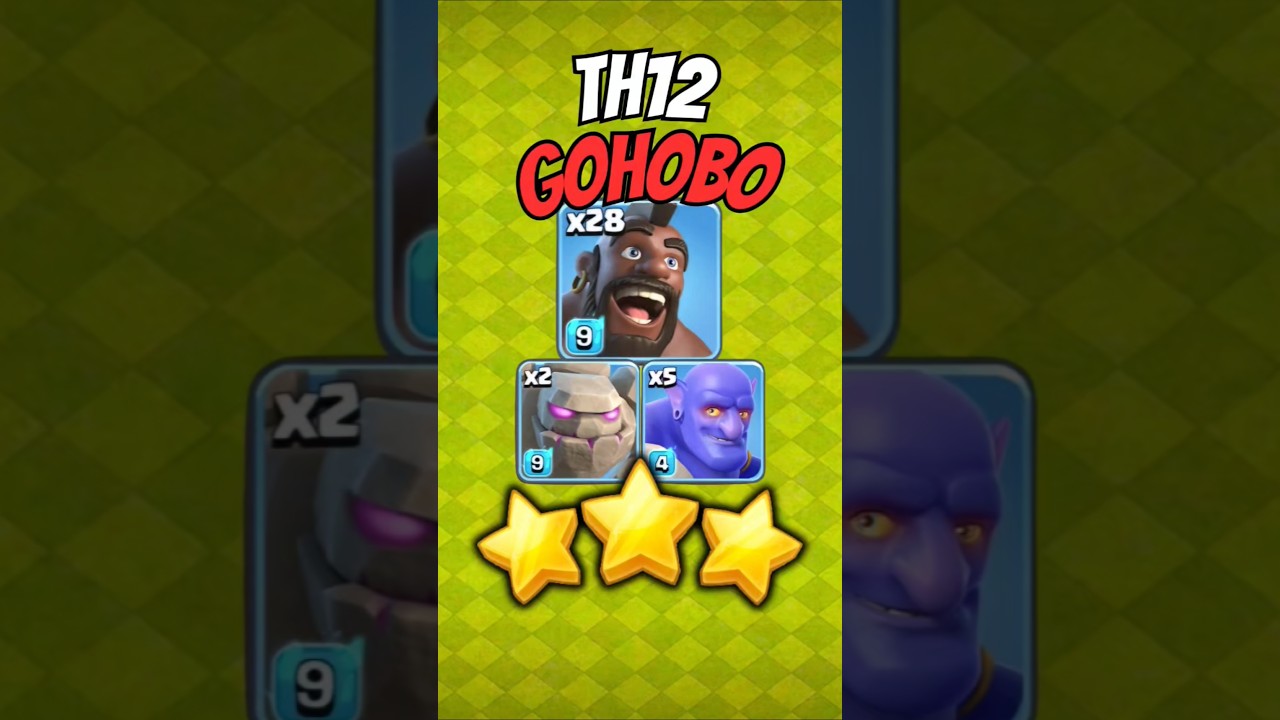 TH12 GoHoBo Attack Still Works in 2025! #clashofclans