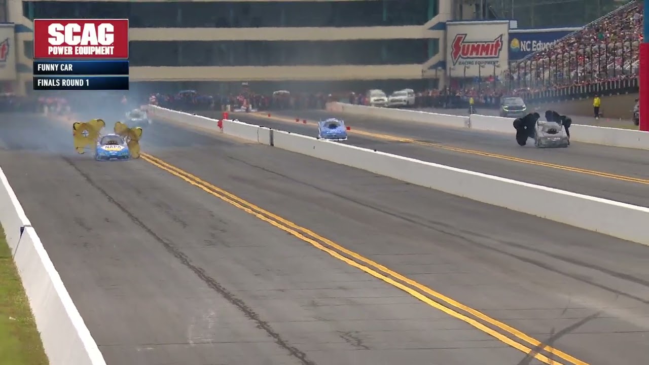 2026 NHRA 4-Wide Nationals Round 1 Eliminations Result | Ford Racing Nitro Mustang Funny Car
