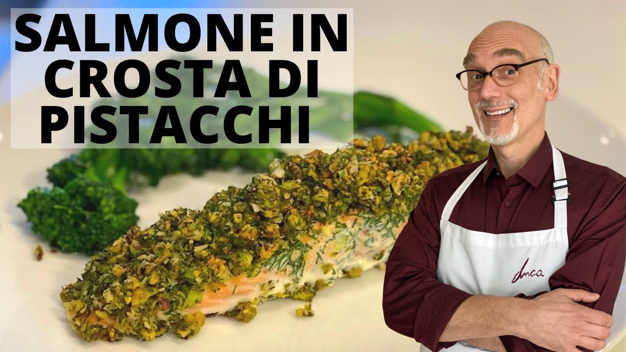 SALMONE IN CROSTA DI PISTACCHI - Ricetta Facile e Veloce [ITA]