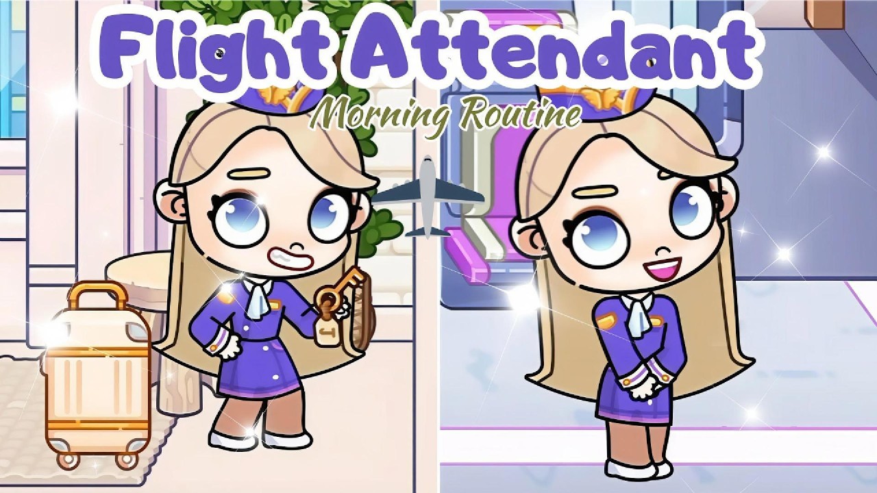 Lily Morning Routine as a Flight Attendant💖 ✈️ | Avatar World
