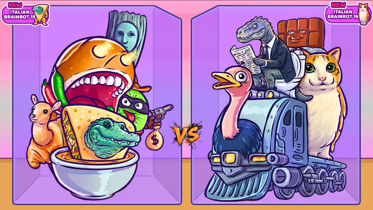 Merge Fellas ITALIAN BRAINROT 15 vs BRAINROT 16 ⁉️ Boss + Boss I New Update - Reaching Max Level!