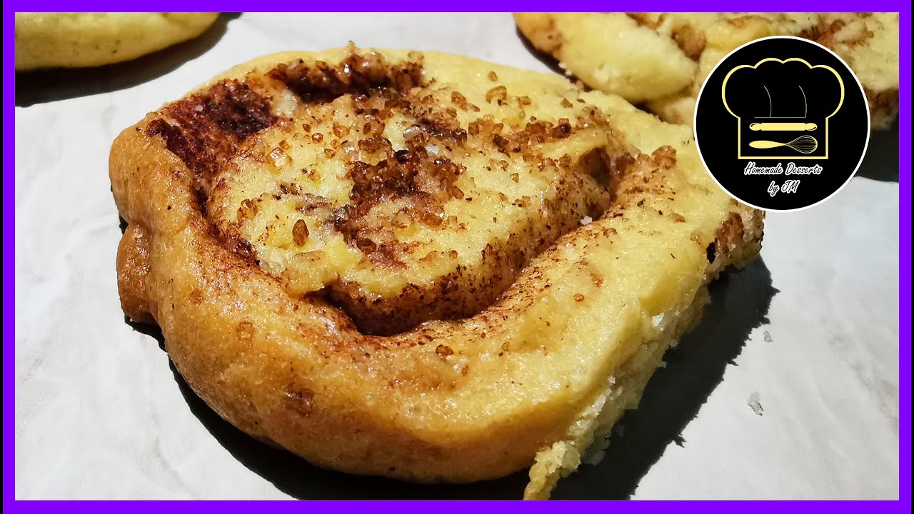 *+ Cinnamon roll cookies / Galletas de roles de canela ¡Hechas en horno eléctrico! / シナモンロールクッキー
