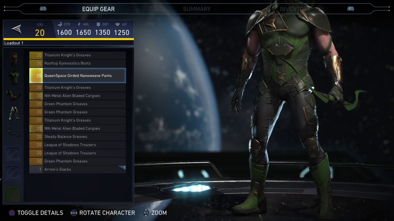 Injustice 2 - Green Arrow Epic Gear Showcase/ Special Moves