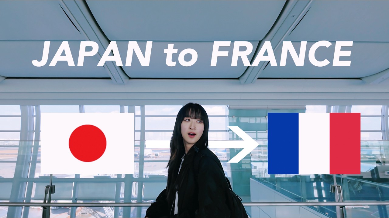 15-Hour Flight from Japan to France !  | 初のヨーロッパ旅行