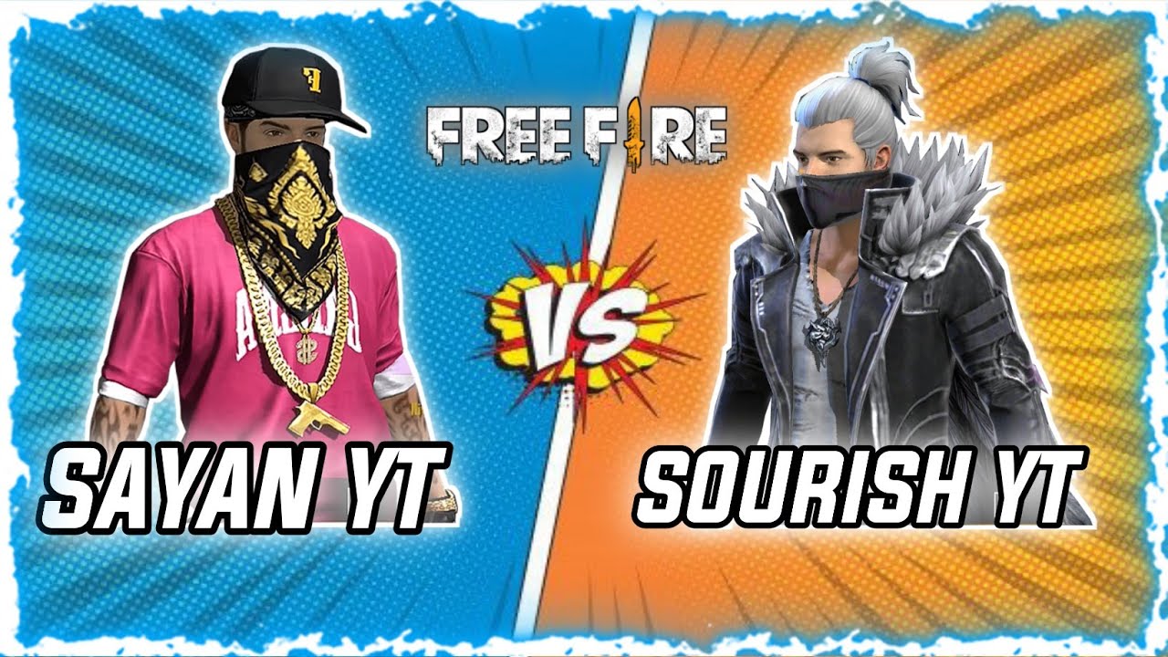 Sayan yt vs sourish yt||1 vs 1 ||custom game play||(mr sayan gamer 74)--garena free fire...