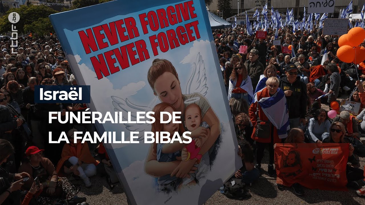 Israël: des milliers de personnes pour assister aux funérailles de la famille Bibas - RTBF Info