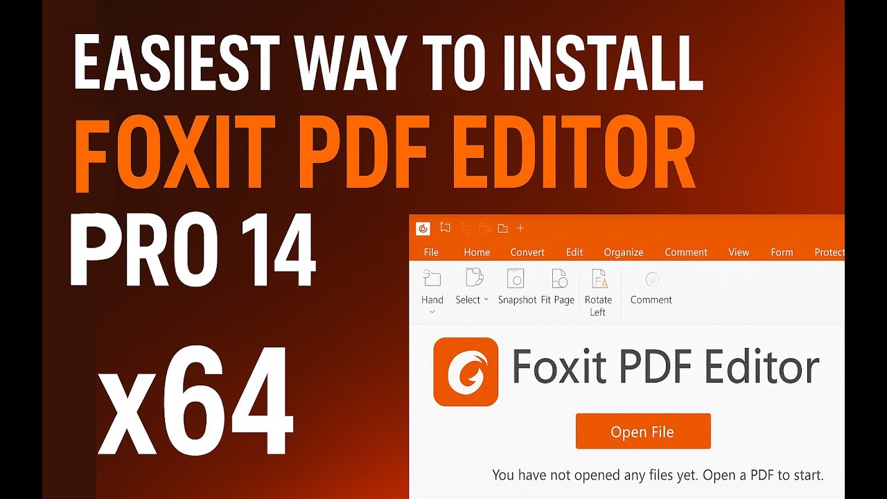 🔥 أسهل طريقة لتثبيت Foxit PDF Editor Pro 14 شغّل أقوى محرّر PDF خلال دقائق!