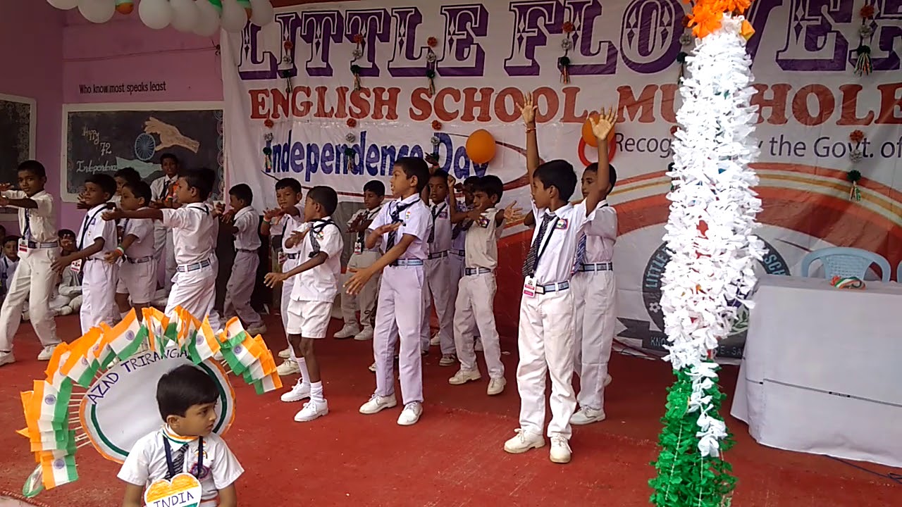 Dancing at little flower English school mudhole