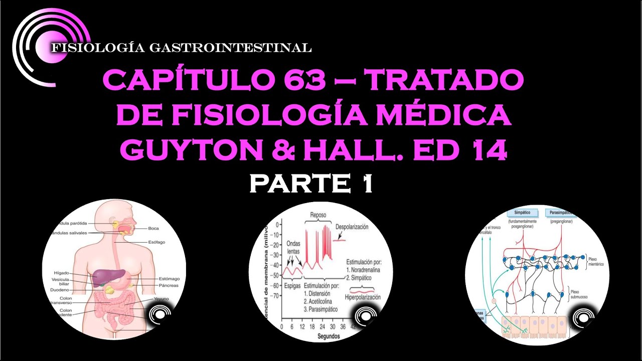GUYTON & HALL CAP 63. PRINCIPIOS GENERALES DE LA FUNCION GASTROINTESTINAL . PARTE 1.