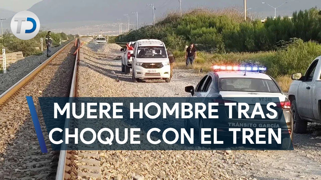 Muere automovilista tras chocar contra el tren en García