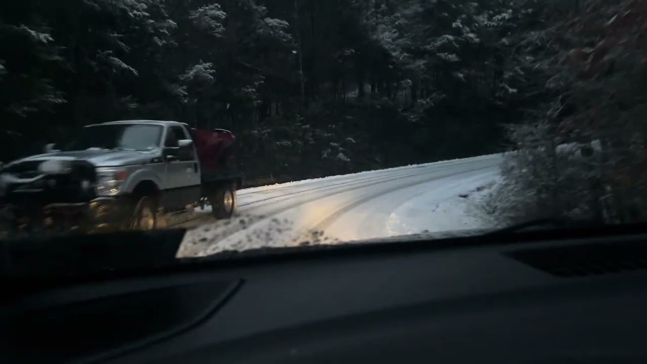 Snow drive in hot spot!