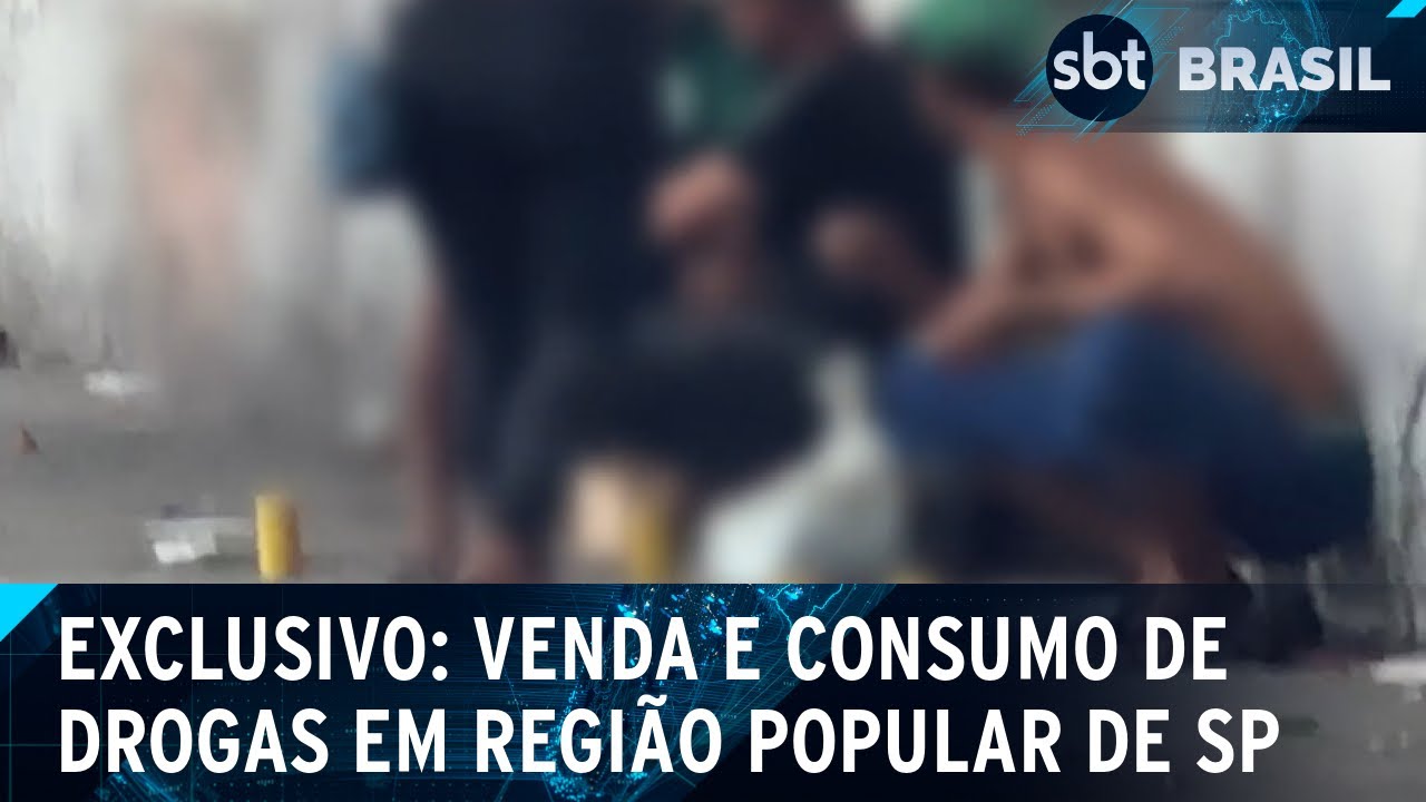Centro de com&eacute;rcio do Br&aacute;s (SP) vira ponto de venda e uso de drogas | SBT Brasil (27/01/25)