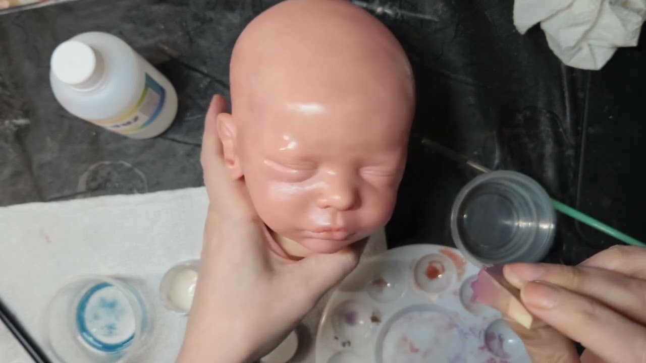 Paint and Chat| Working on Reborn baby Romy