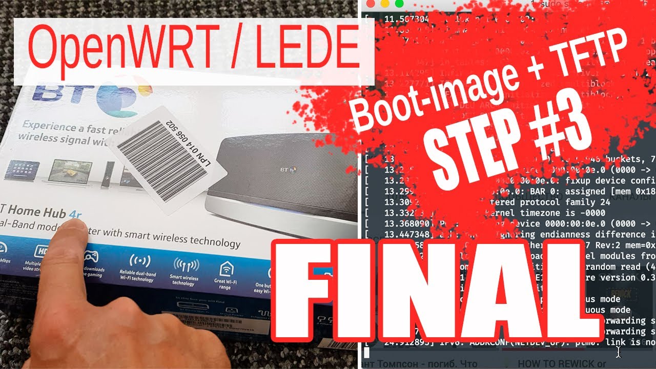🛠 #3 FINAL: Installing boot-image and LEDE via TFTP server BT HomeHub 5.0 OpenWRT/LEDE