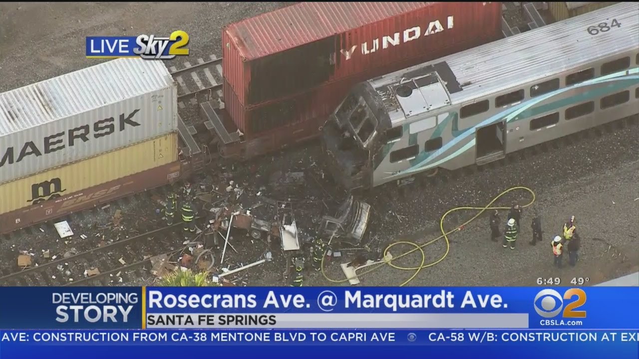 Metrolink Train Collides With Vehicle In Santa Fe Springs