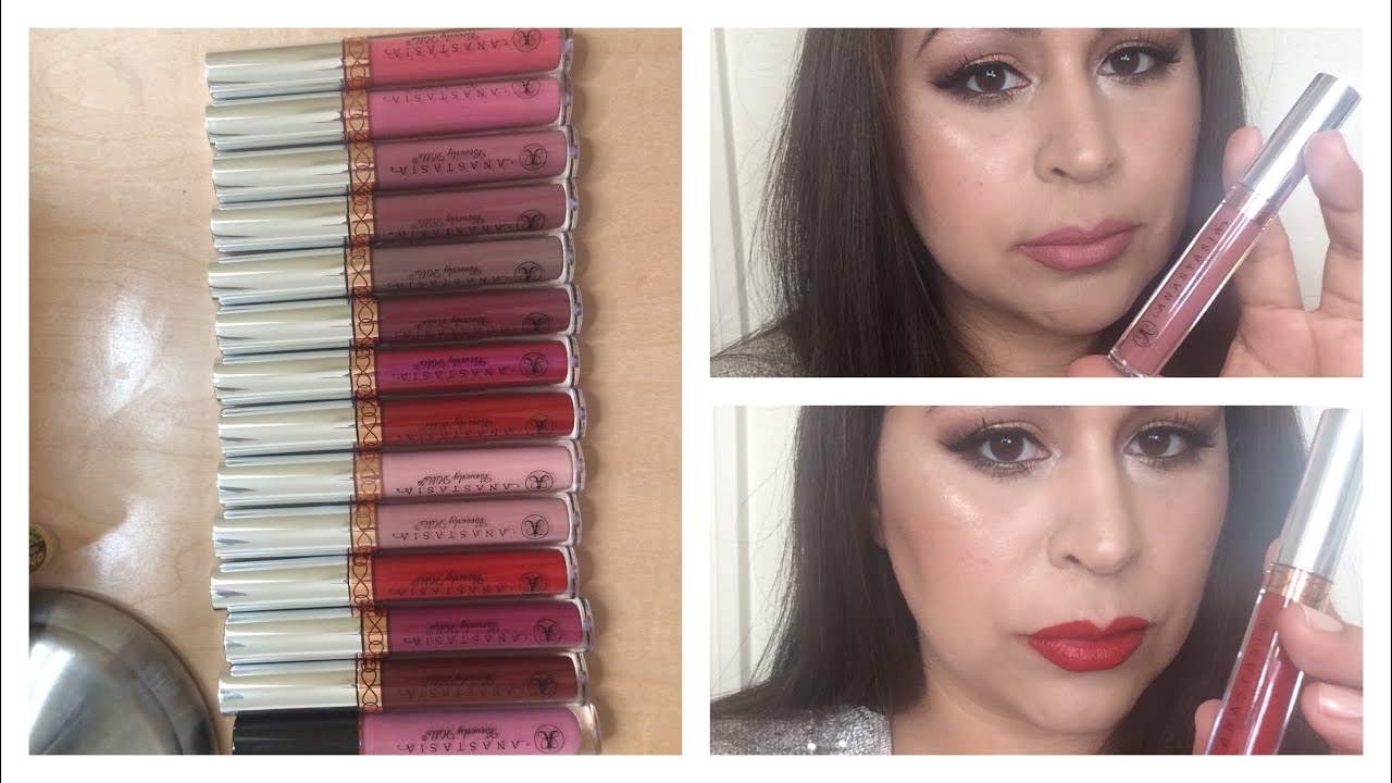 Anastasia Beverly Hills Liquid Lipstick swatches Fall 2015