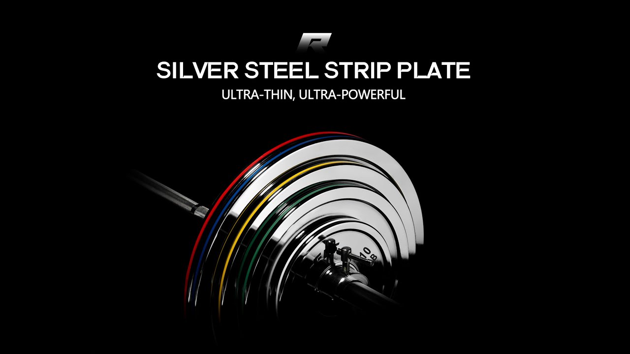 RITFIT | Silver Steel Strip Olympic Plates