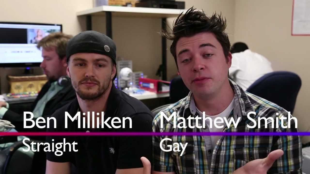A Straight Man Kisses A Gay Man To Show Gay Tolerance - Out In The Open