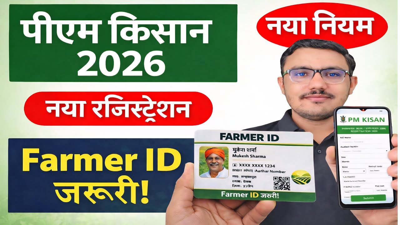 PM Kisan Registration 2026 Online | नया रजिस्ट्रेशन ऐसे करें | Farmer ID जरूरी