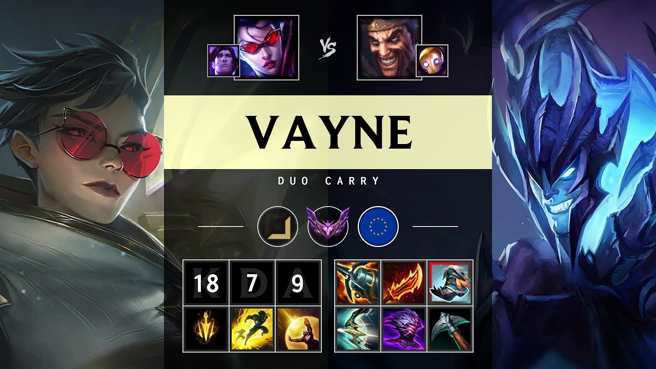 Vayne ADC vs Draven: Triple Kill, Legendary - EUW Master Patch 25.S1.1
