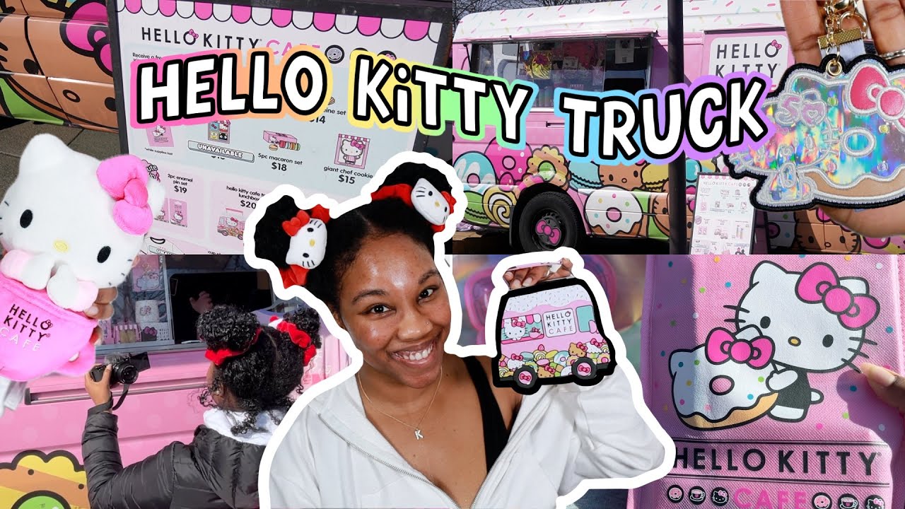 3 hour WAIT...Hello Kitty Cafe Truck - 50th Anniversary Celebration! 🥳