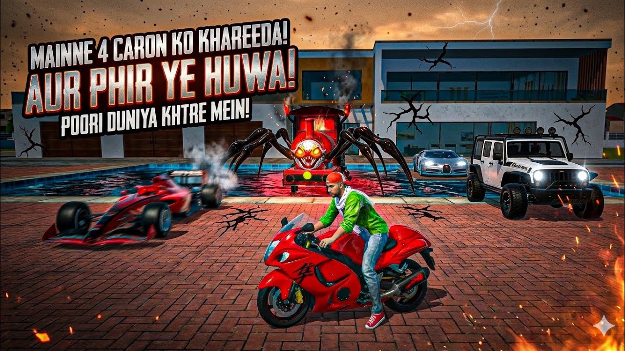 🎮 Franklin order by 4️⃣ but what happened?! 😱 in Indian 🇮🇳 bike thift auto simulator!!! 🎮