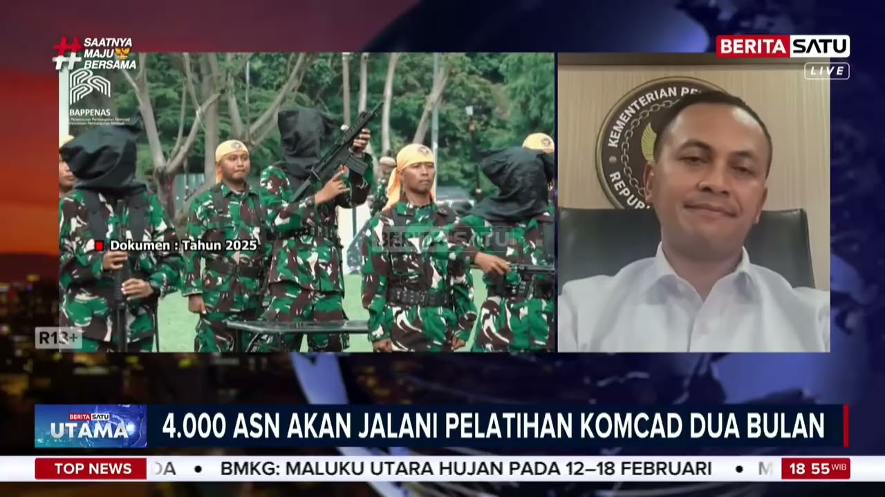 Kemhan Paparkan Pelatihan Komcad Bagi 4.000 ASN | Beritasatu Utama