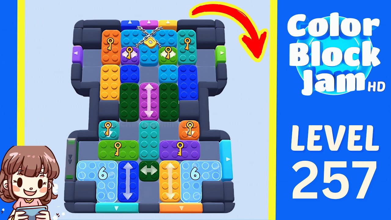 Color Block Jam Level 257 Solution Walkthrough