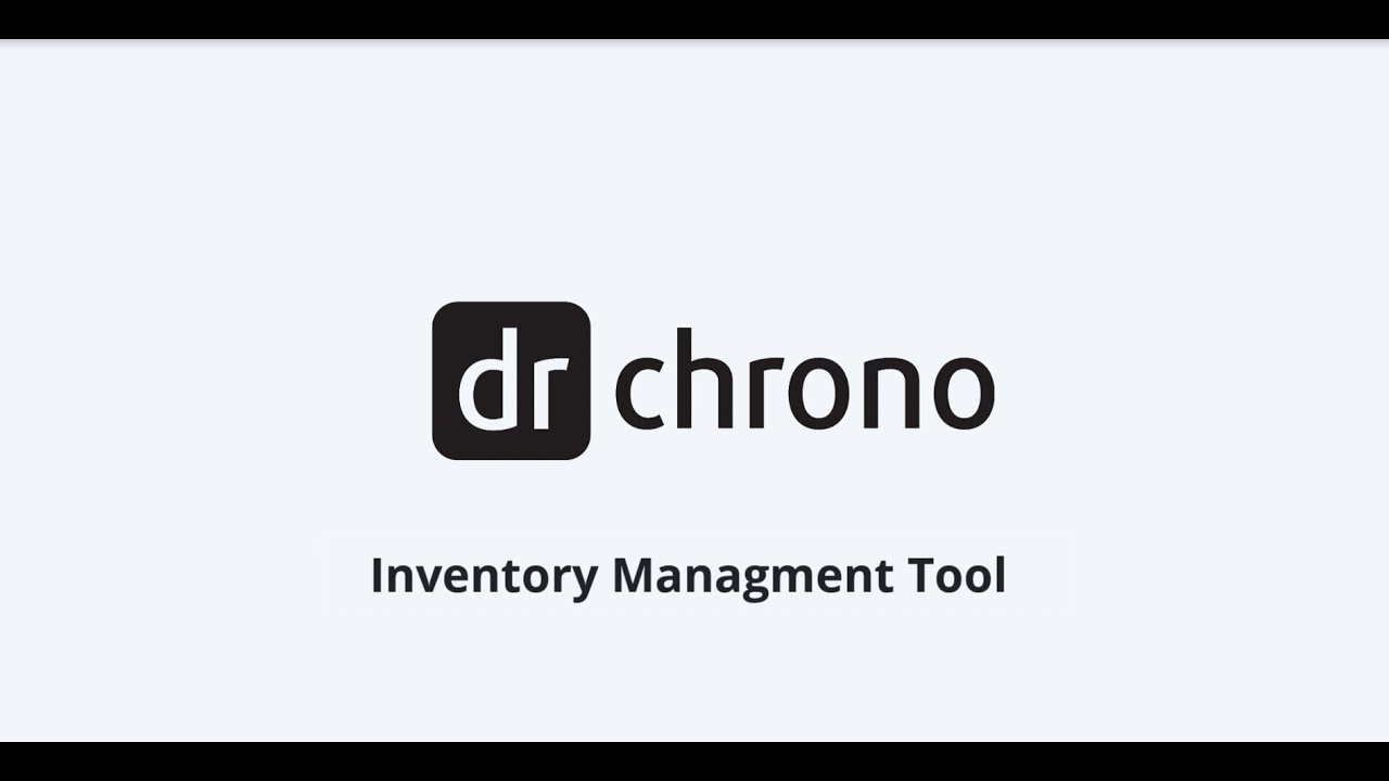 Training: DrChrono Billing | Inventory Management Tool