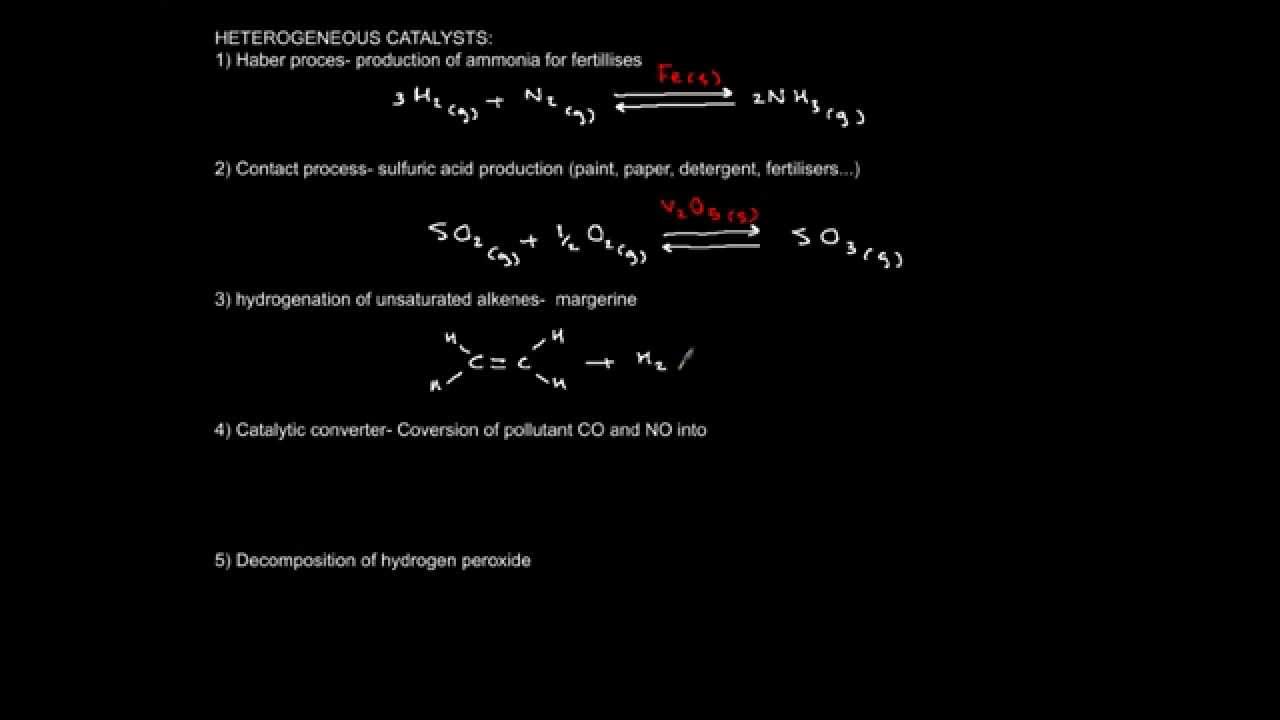 Catalytic properties of transition metals