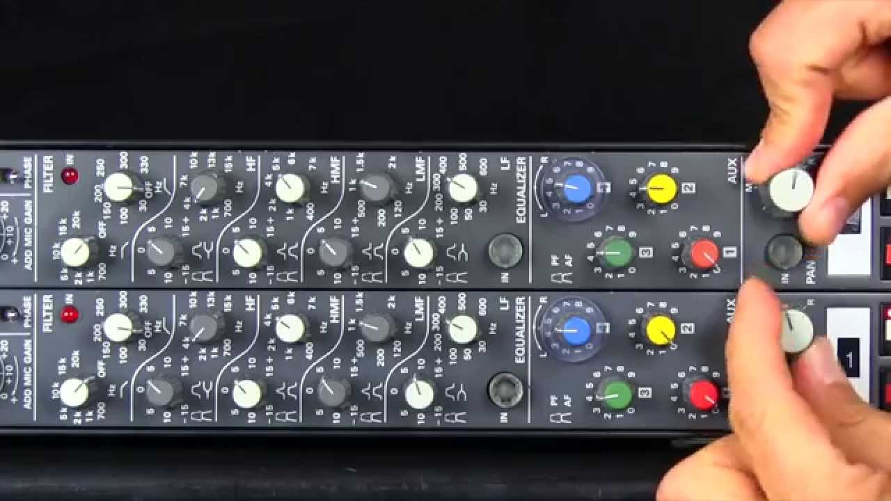 Studer 900 series console dual channel strip - mic preamp