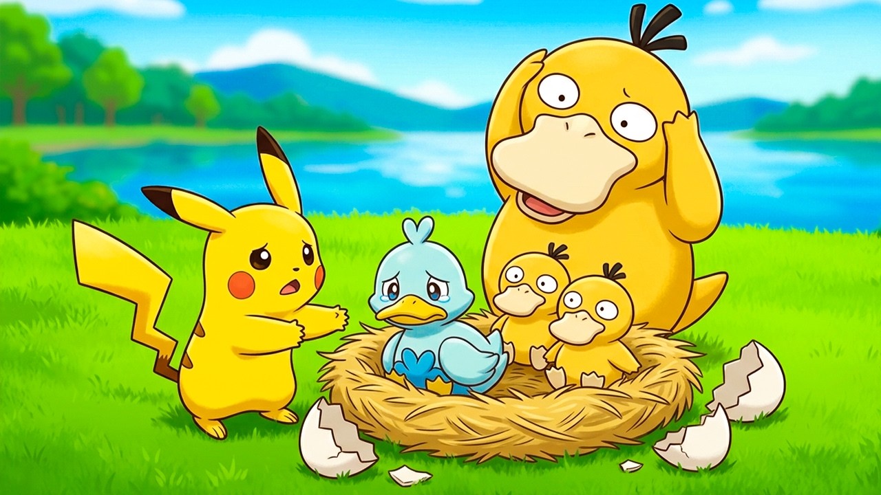 Pikachu and The Ugly Duckling | Pokémon Bedtime Story for Kids | A Moral Tale