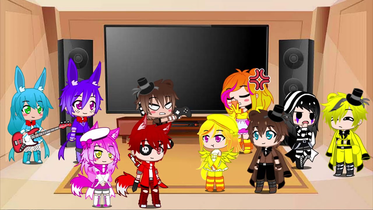 Fnaf and Fnaf 2 meet Fnaf SL + react to join us for a bite (🇸🇻 / 🇺🇸) (part 8) Fnaf au