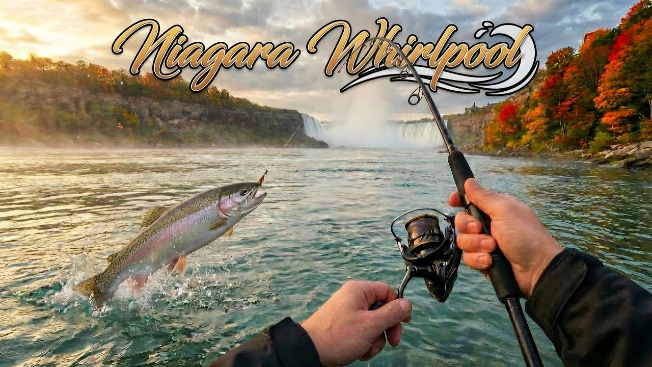 Рыбалка в Канаде поздней осенью 🍁 Радужная форель и Чинук на Niagara Whirlpool 