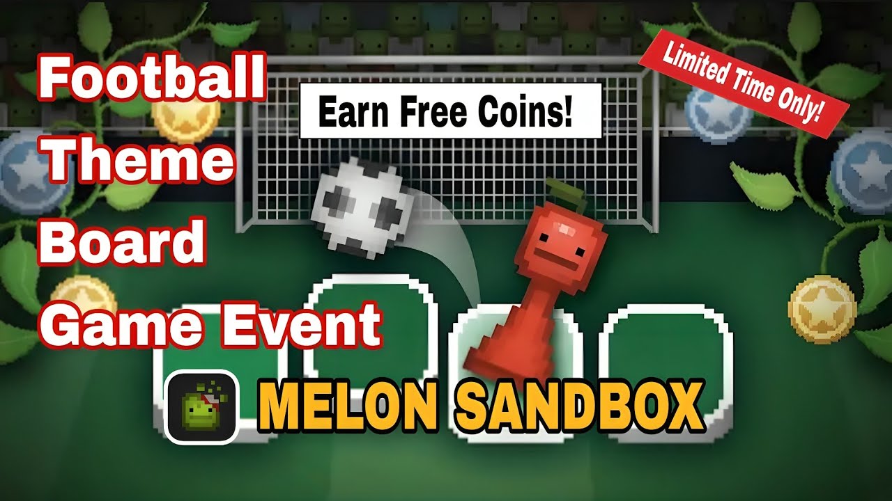 Как заработать бесплатные монеты в футбольном настольном событии в Melon Sandbox! #fyp #игры