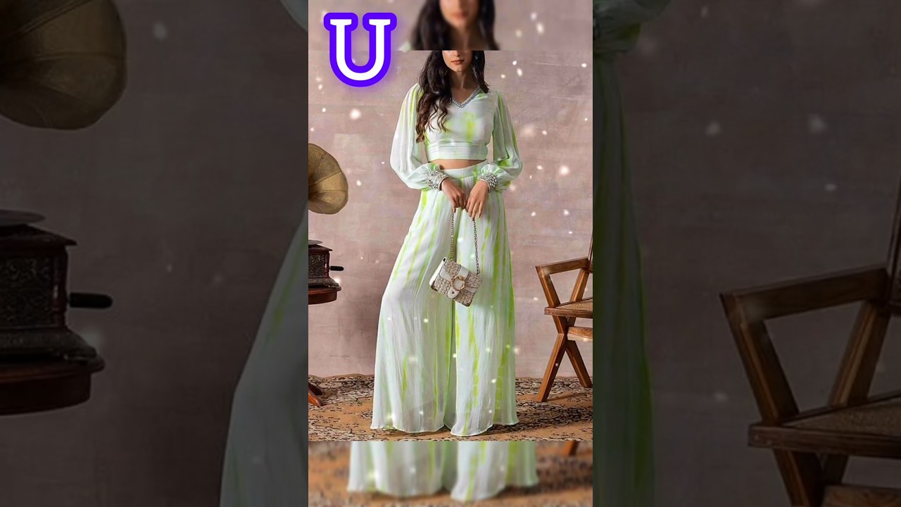 🔥plazzo & crop top design😍|| Plazzo+stylish crop tops🤪#style#fashion#shorts#ytshorts#viral