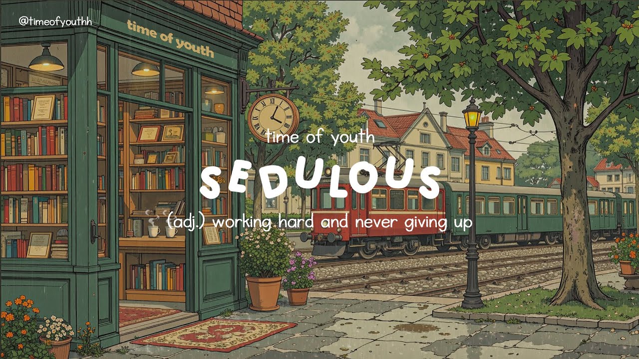 sedulous: working hard and never giving up | piano playlist with rain sound to focus