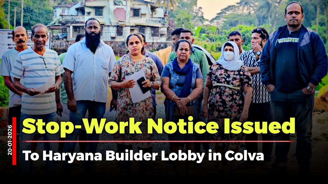 Colva Panchayat issues Stop-Work Notice to Haryana builders for illegal construction in paddy fields
