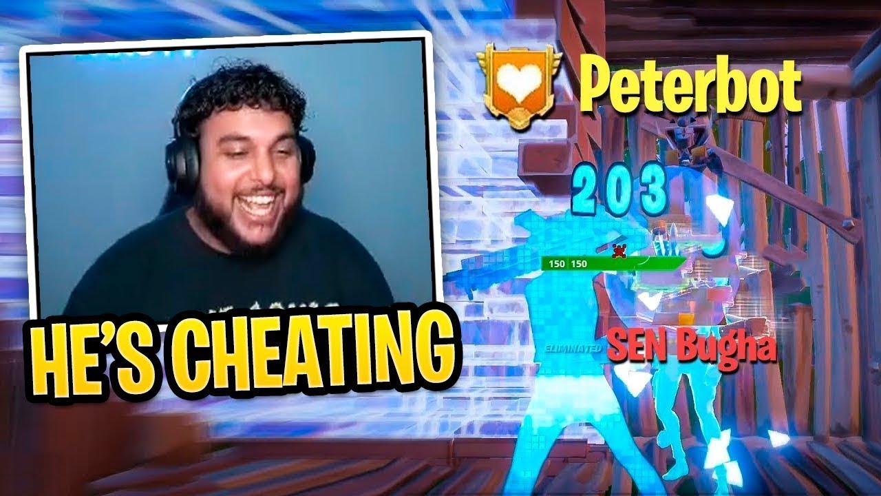 reacting to PROS getting COOKED by PETERBOT!     credit: @DefaultSkinFN