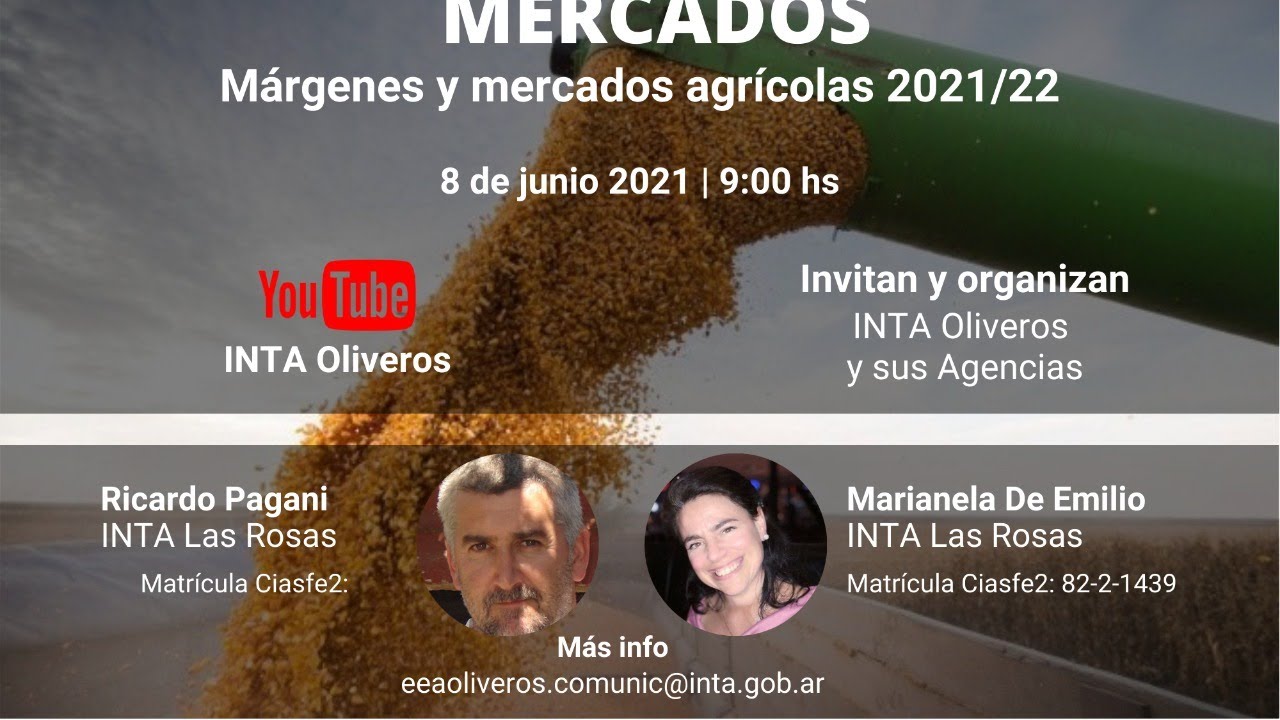 Charla virtual. Márgenes y mercados agrícolas 2021/22