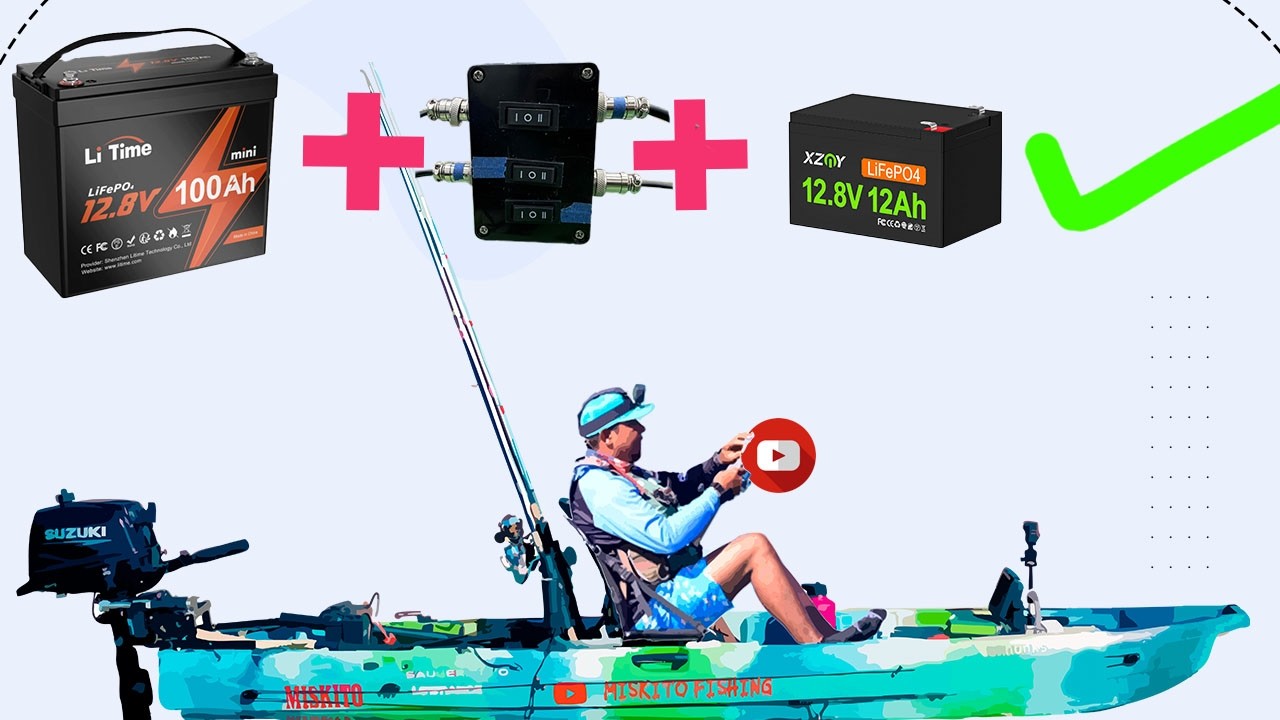 Nunca Mas Me Quedare Sin Bateria | instalacion electrica para kayak #fishing #pesca