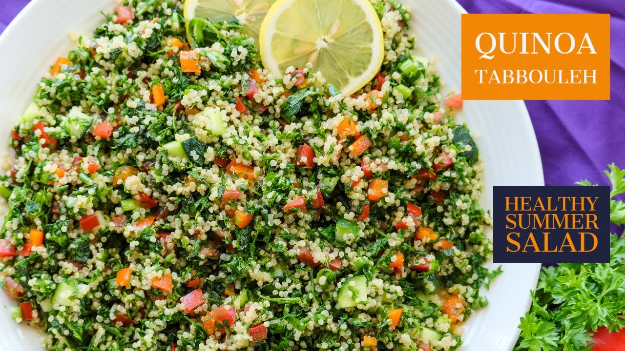 How to make Quinoa Tabbouleh |  Healthy Summer Salad | Quinoa Salad | Tabbouleh | BEST Quinoa Salad