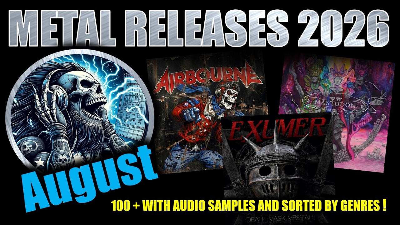 New Metal albums August 2026 - Preview of 100+ Upcoming releases