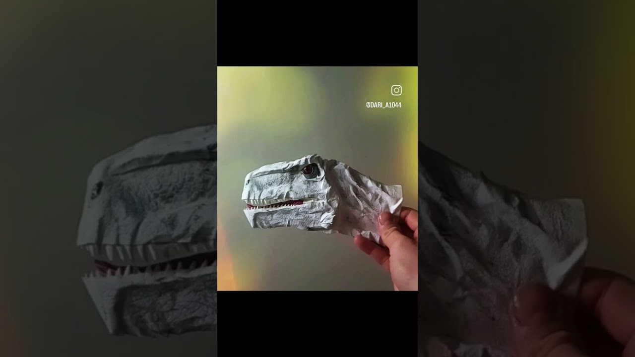Basic origami and realistic dinosaurs #paperdinosaurs #origami #jurassicworlddominion