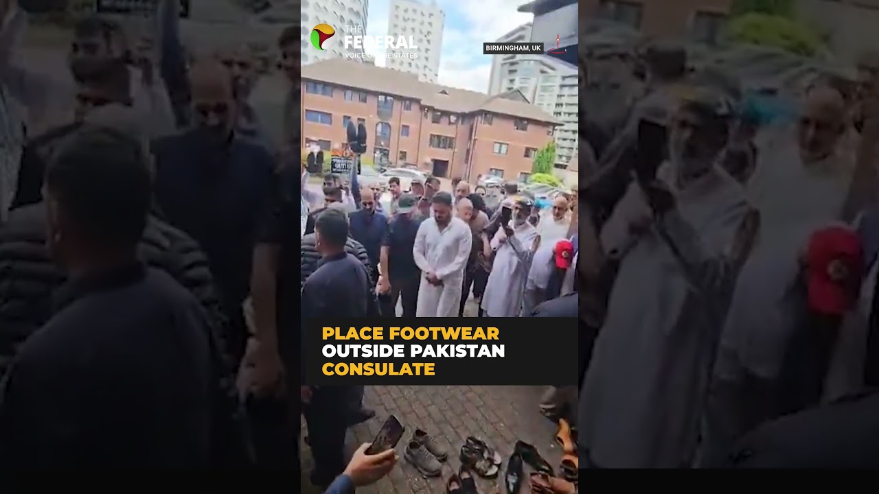 British Kashmiris protest outside Pakistan consulate in Birmingham | #shorts