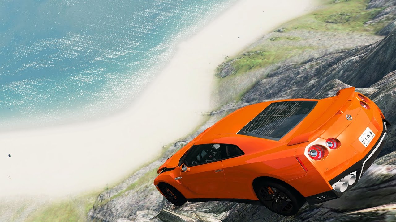 Dropping Expensive Cars off a Cliff #2 - BeamNG Drive Crashes | DestructionNation