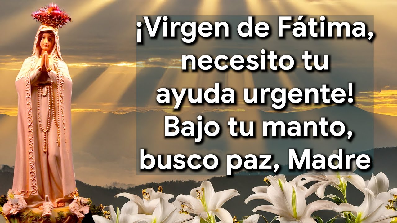 Oraci&oacute;n a la Virgen de F&aacute;tima 🙏 | Pide un Milagro Urgente y Paz Interior 💙 | Bajo el Manto de Mar&iacute;a