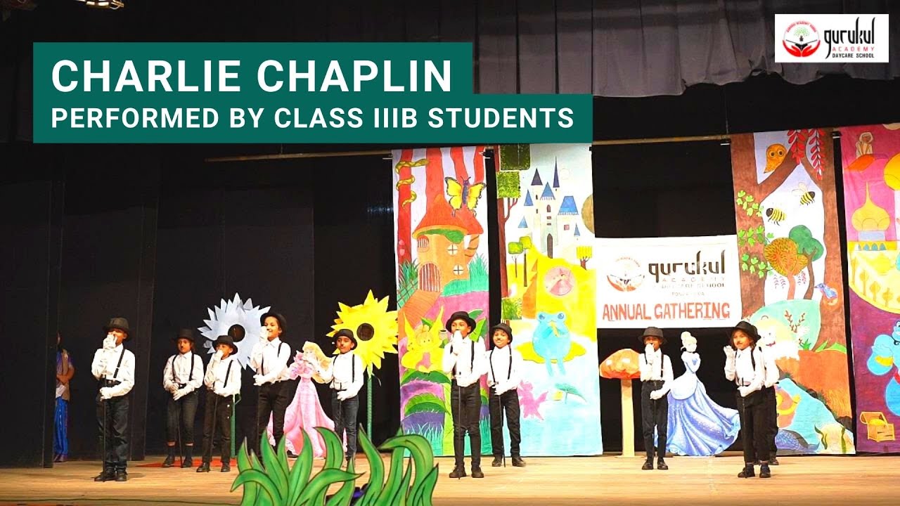 Charlie Chaplin | Tribute Performance by Class IIIB Students | Gurukul Academy Annual Day 2024